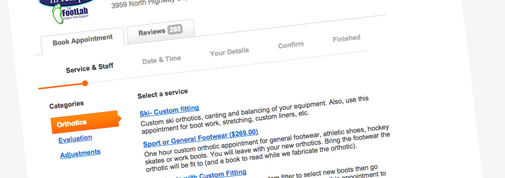 Schedule Custom Orthotic Appointment
